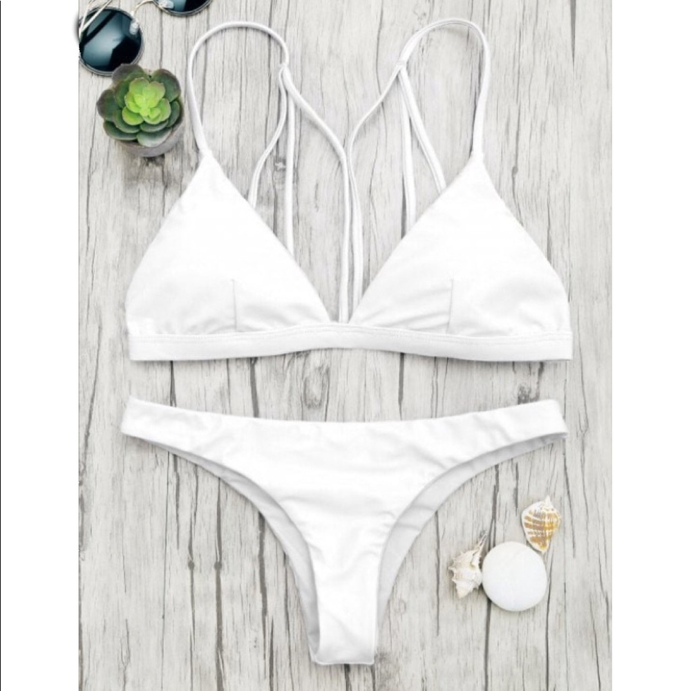 Padded Back Strappy Bathing Suit